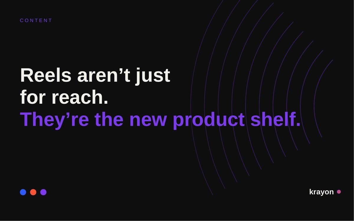 Reels increasingly sit inside the buying journey, not beside it. How brands in India can use short-f